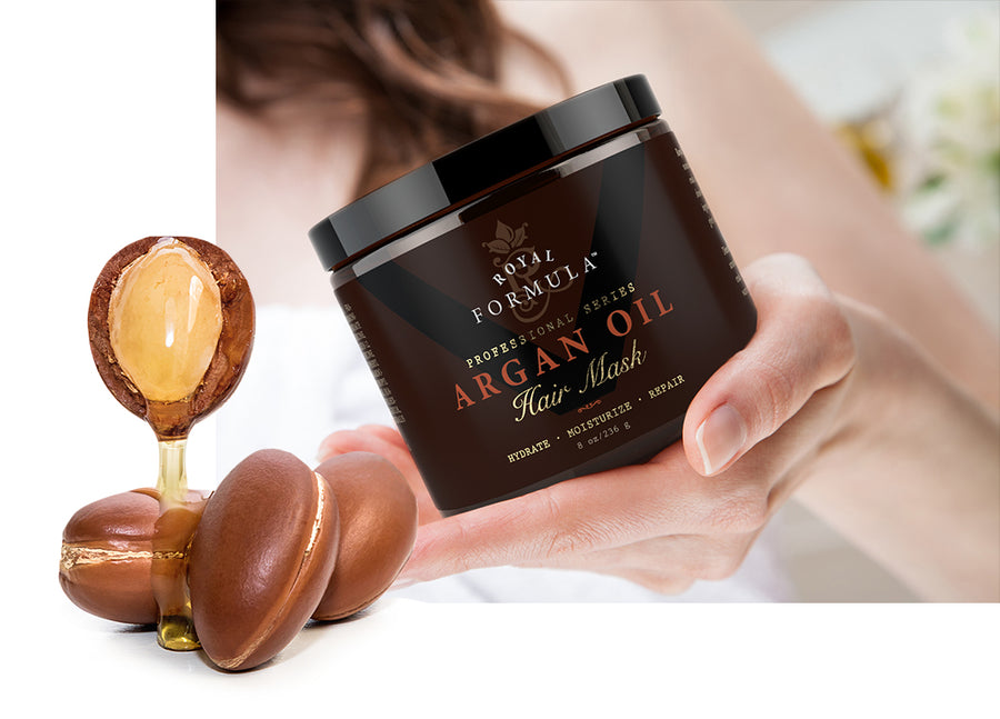 Royal Formula argan hair mask and argan oil