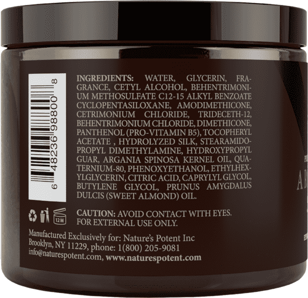 Argan Oil Hair Mask and Deep Conditioner Ingredients