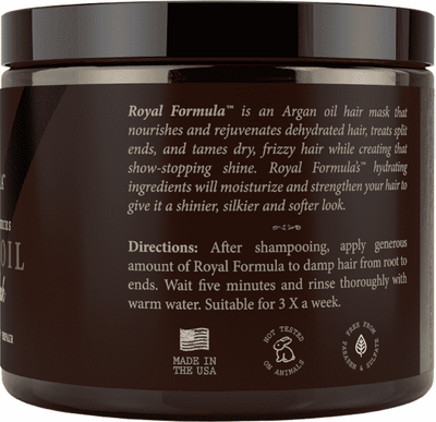 Argan Oil Hair Mask and Deep Conditioner Side 1