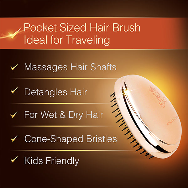 Mini Travel Size - Detangle Hair Brush for Women, Best for Wet & Dry Hair