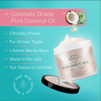 Royal Formula Coconut Oil Hair Mask - Deep Conditioner 8 fl oz