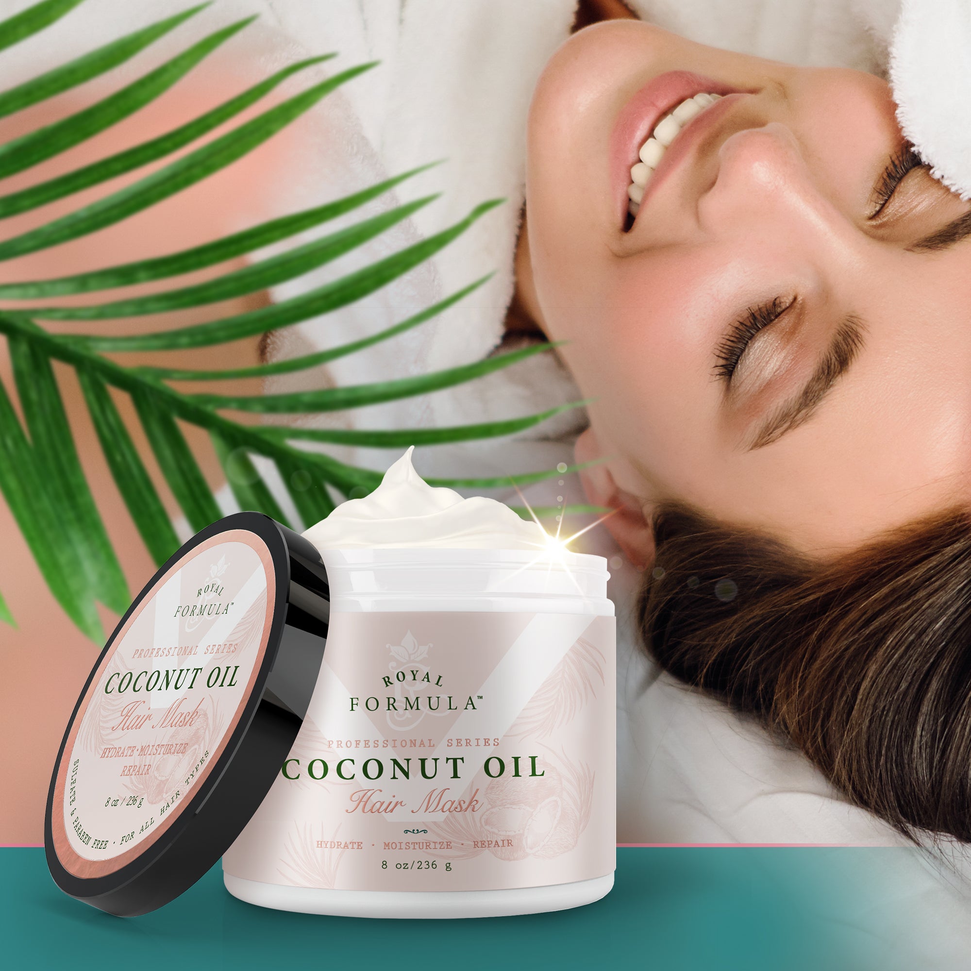 Royal Formula Coconut Oil Hair Mask - Deep Conditioner 8 fl oz