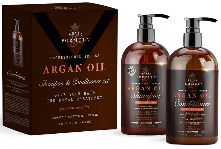 Argan Oil Shampoo and Conditioner Set - GIFT BOX (2 X 16 oz/473 ml)